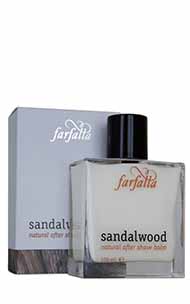 farfalla men Sandalwood, Natural After Shave Balm 100ml - Click Image to Close